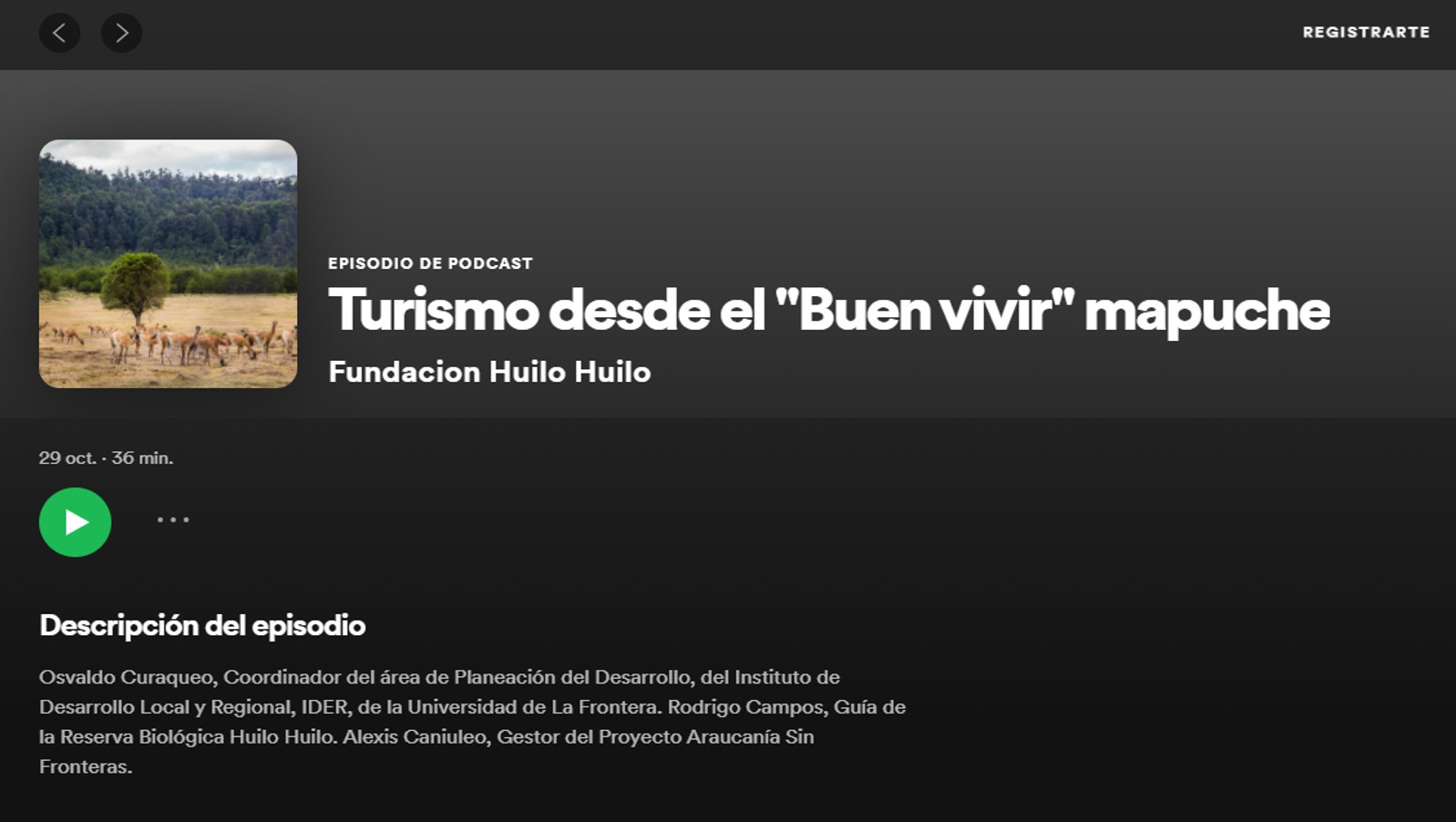 Podcast: Turismo desde el «Buen vivir» mapuche