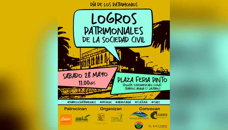 Día de Los Patrimonios este sábado 28 de Mayo: En Feria Pinto Sociedad Civil dará a conocer sus logros patrimoniales en la ciudad