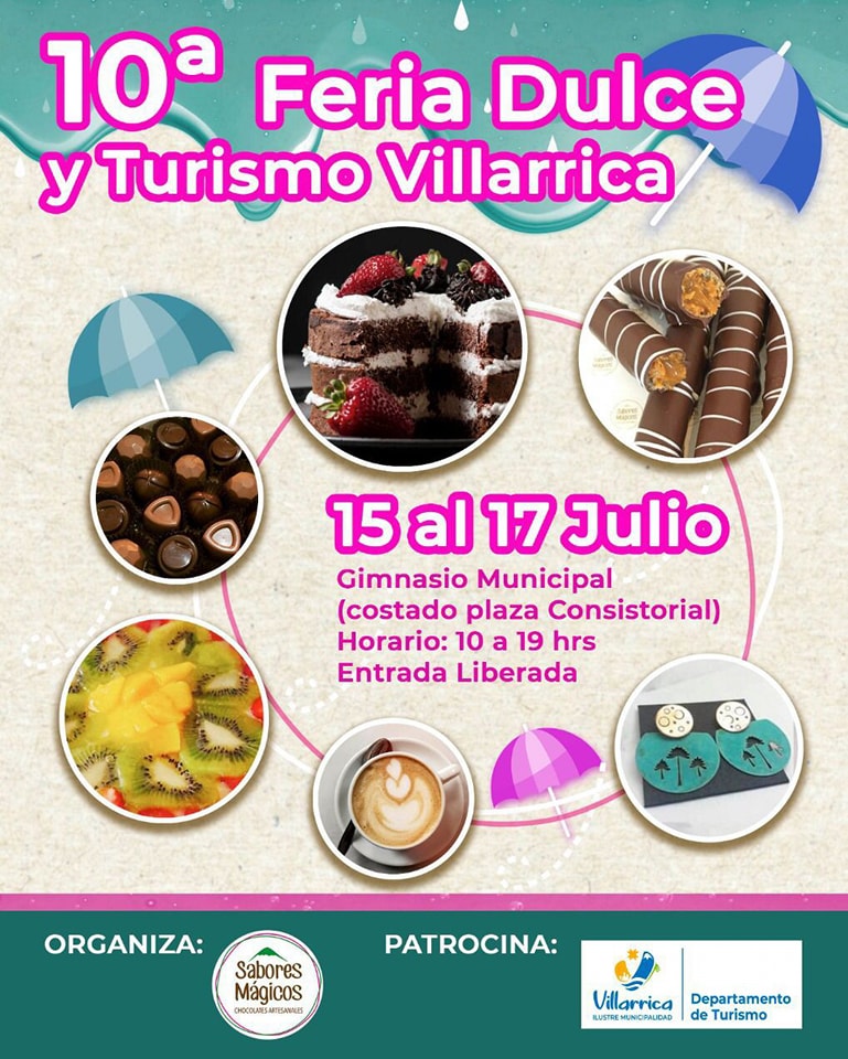 15 al 17 de julio: Feria dulce y turismo #Villarrica