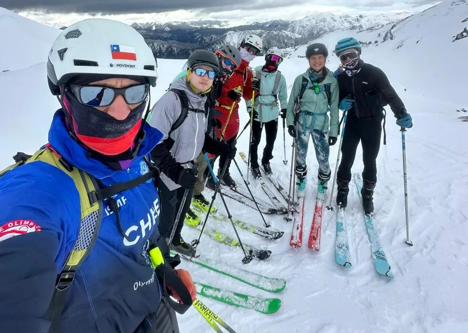 Melipeuco fue escenario de una exigente competencia de esquí de montaña